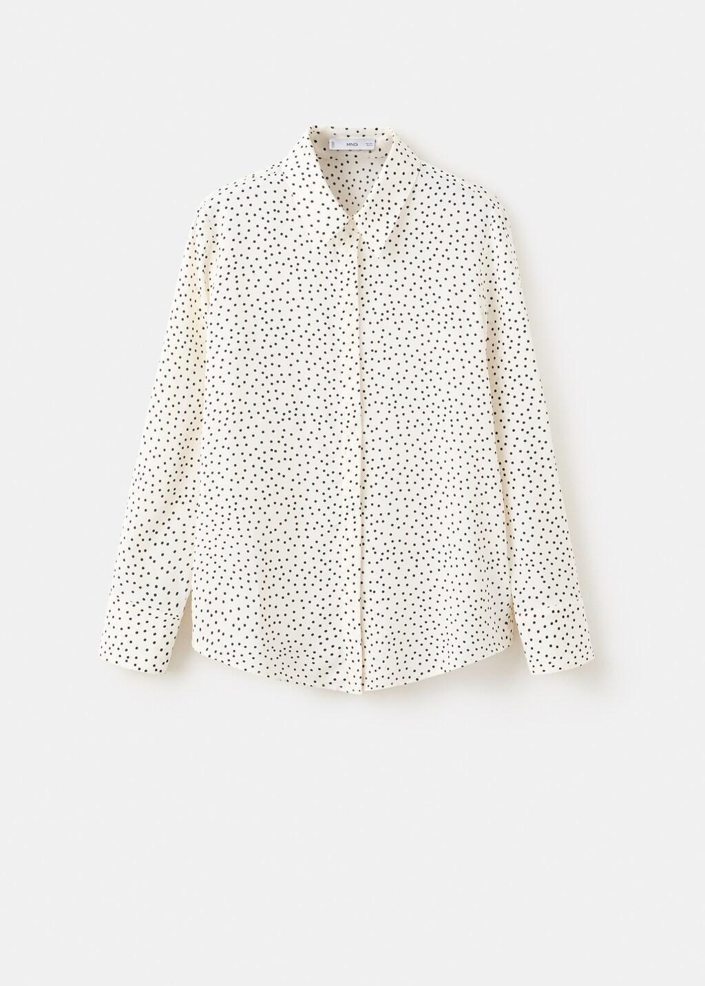 Beige Printed Straight Shirt, Light Beige, large image number 8