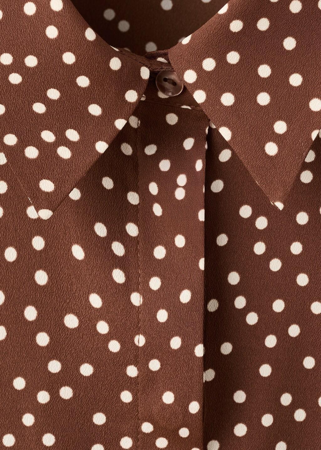 Brown Printed Straight Shirt, Medium Brown, large image number 1