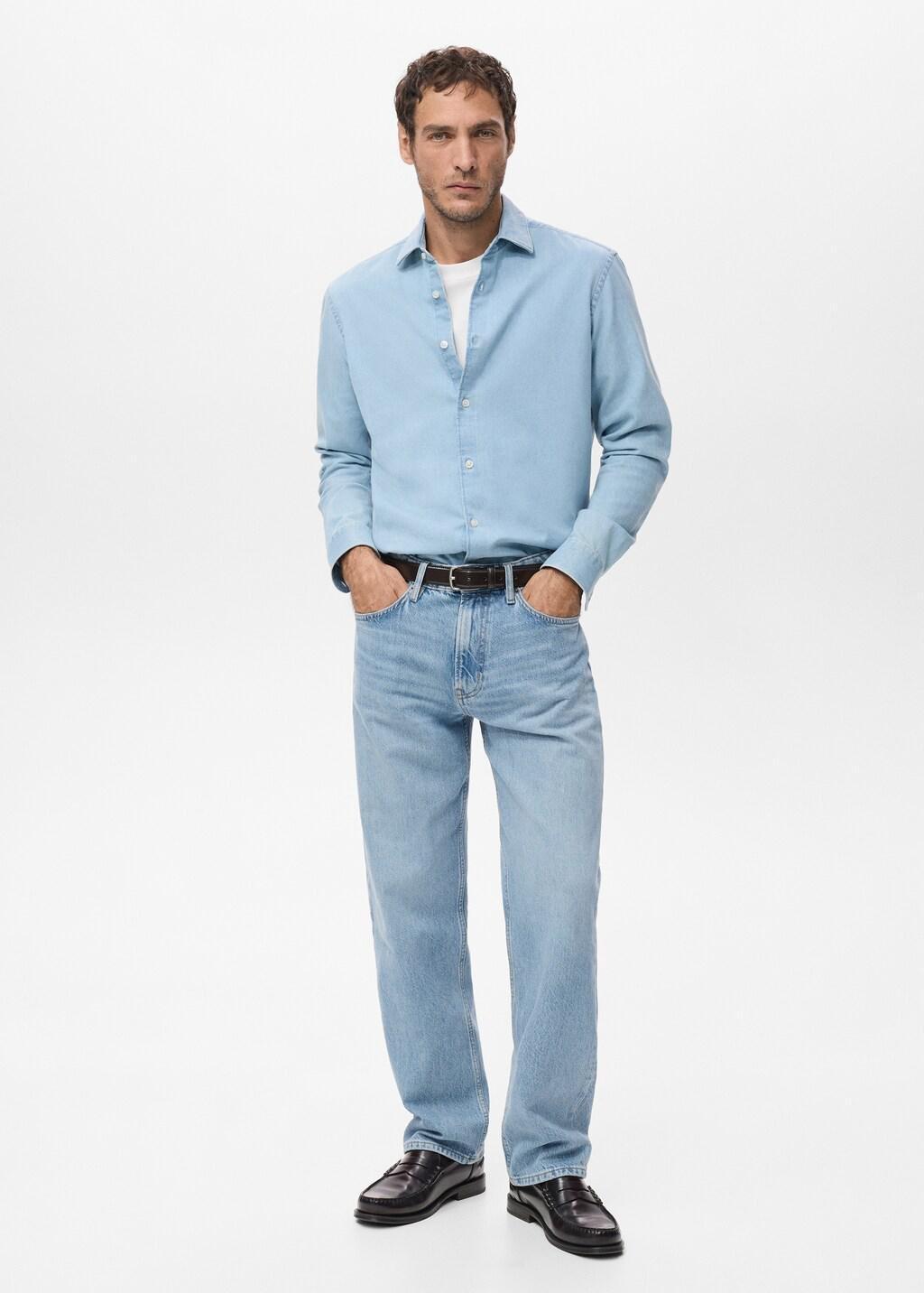 OPEN BLUE Moby straight-fit light-wash jeans, Open Blue, large image number 0