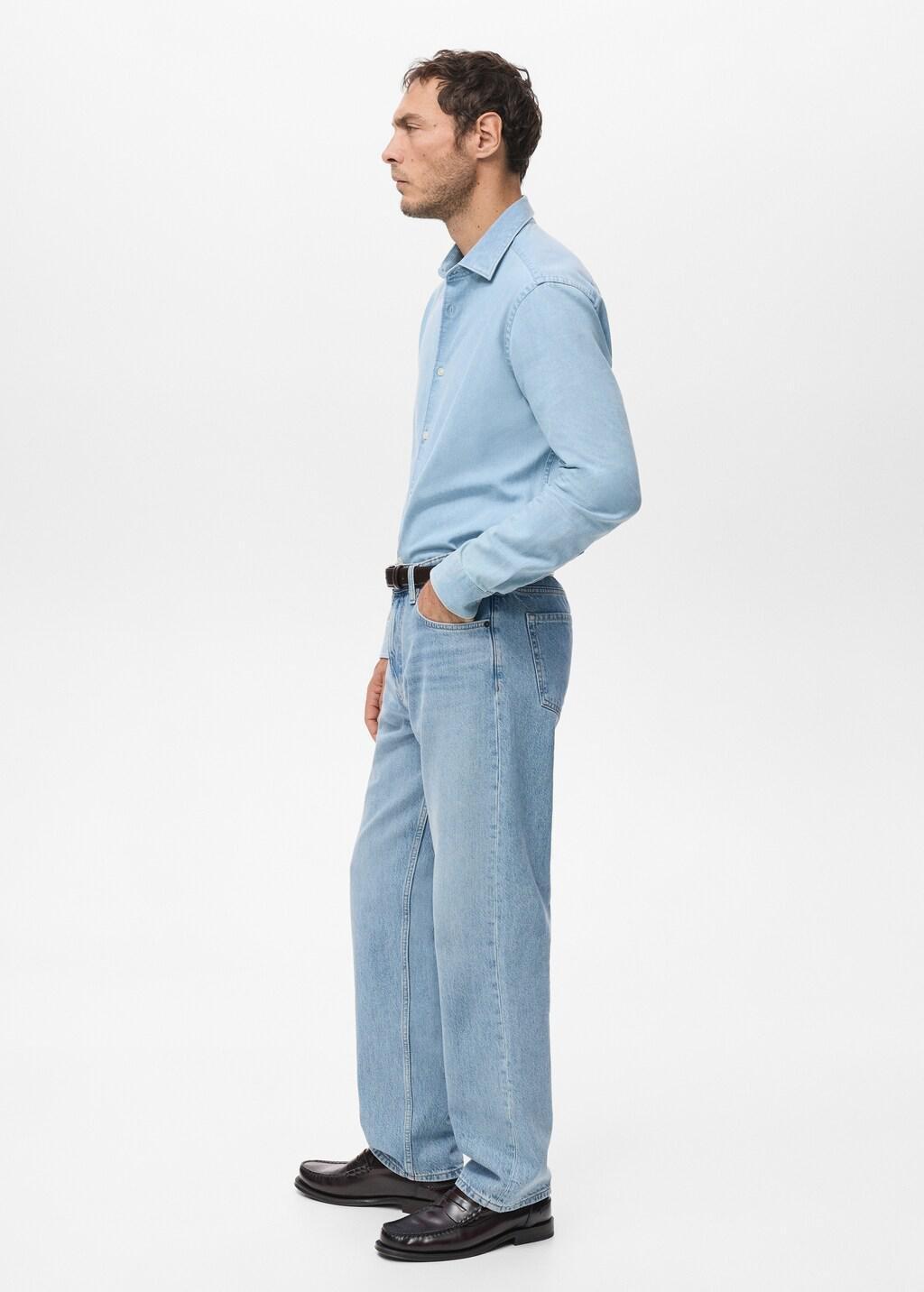 OPEN BLUE Moby straight-fit light-wash jeans, Open Blue, large image number 6