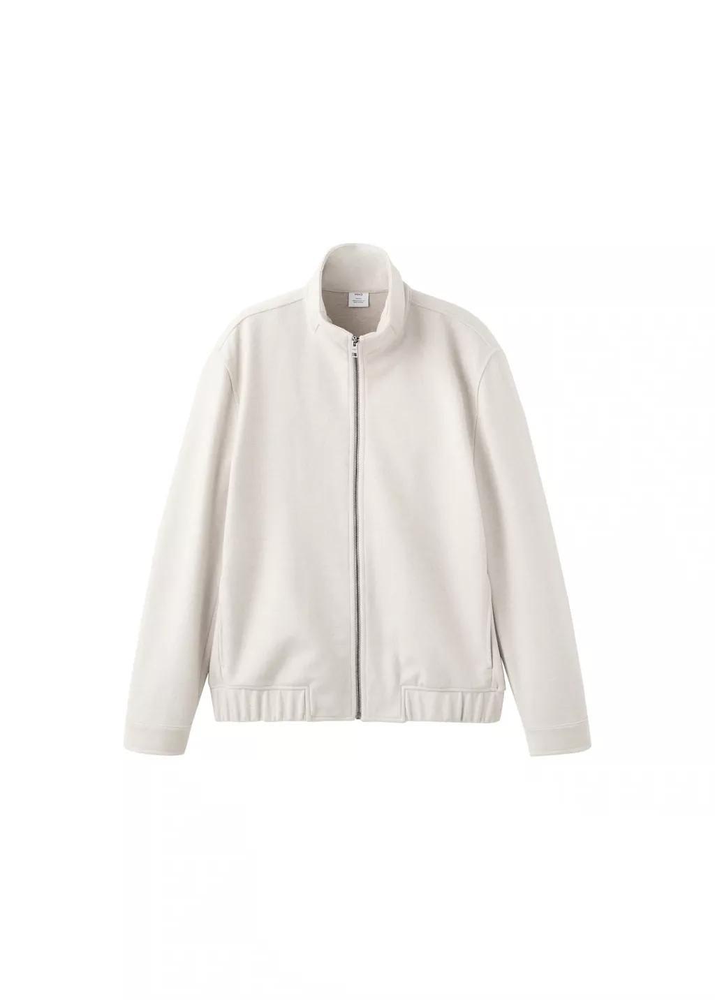 Brown Regular-Fit Zip Jacket, Light Pastel Brown, large image number 6