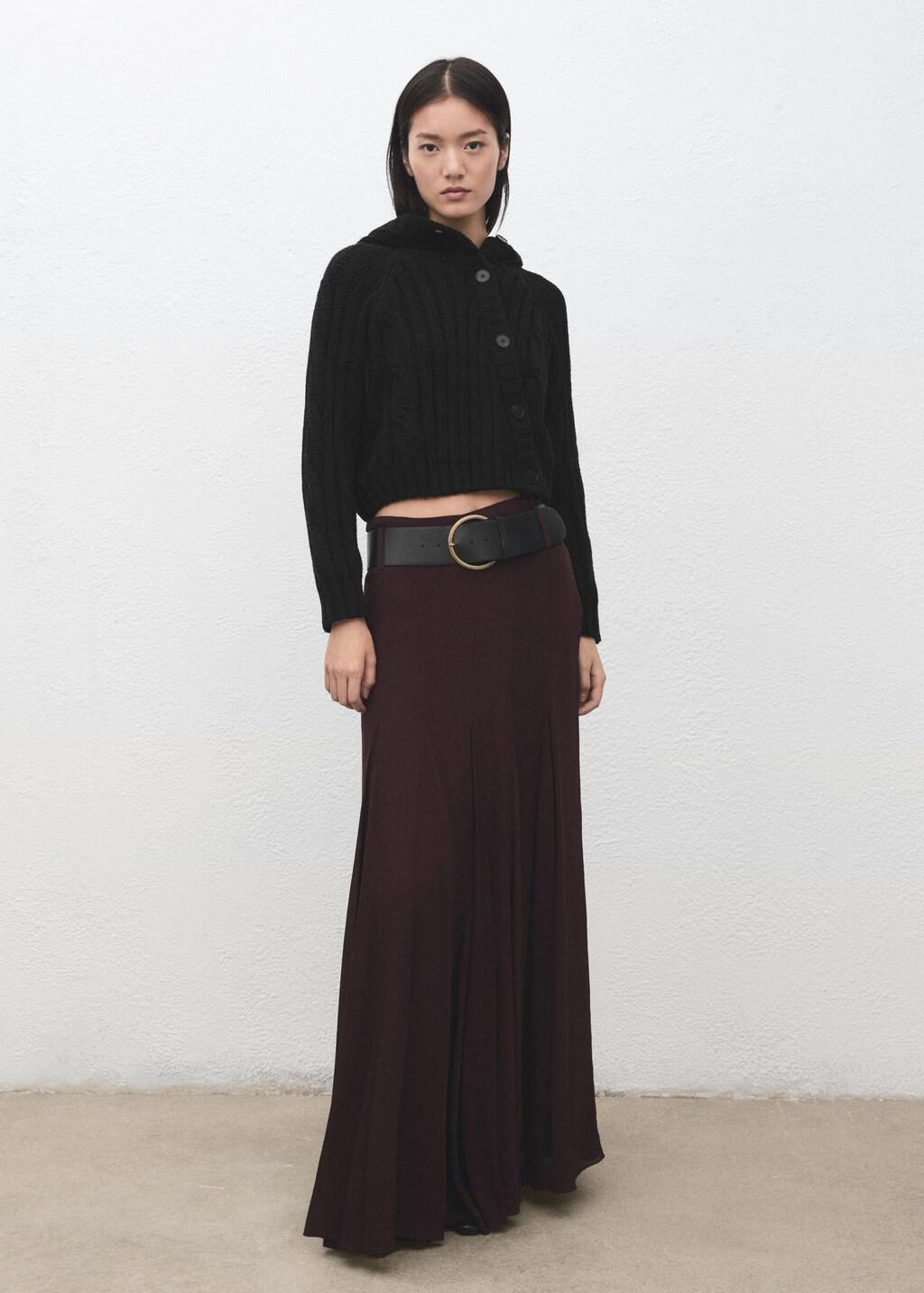 Black Double-Breasted Jacket With Buttons, Black, large image number 0