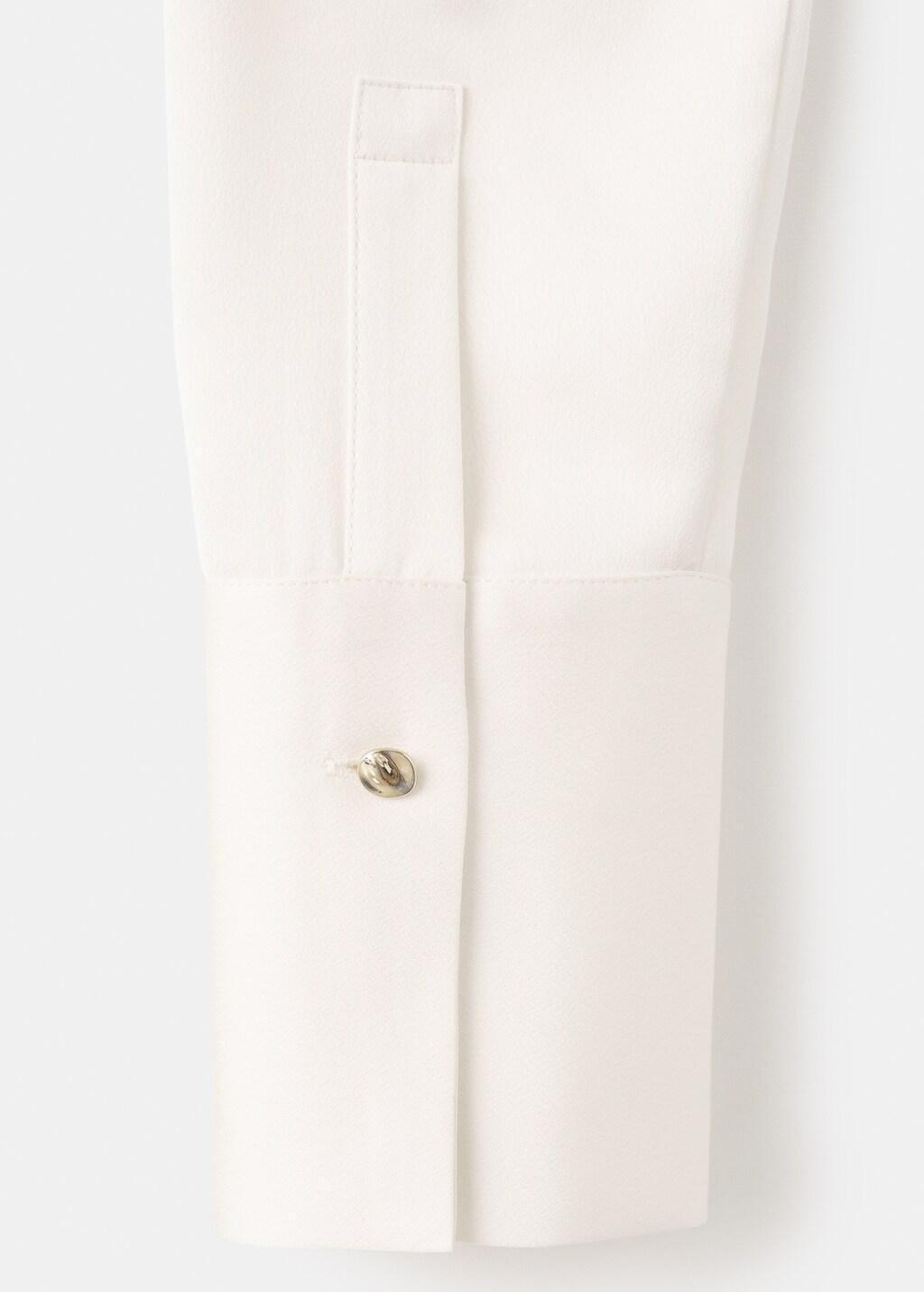 Beige Satin Finish Flowy Shirt, 0201_05, large image number 5