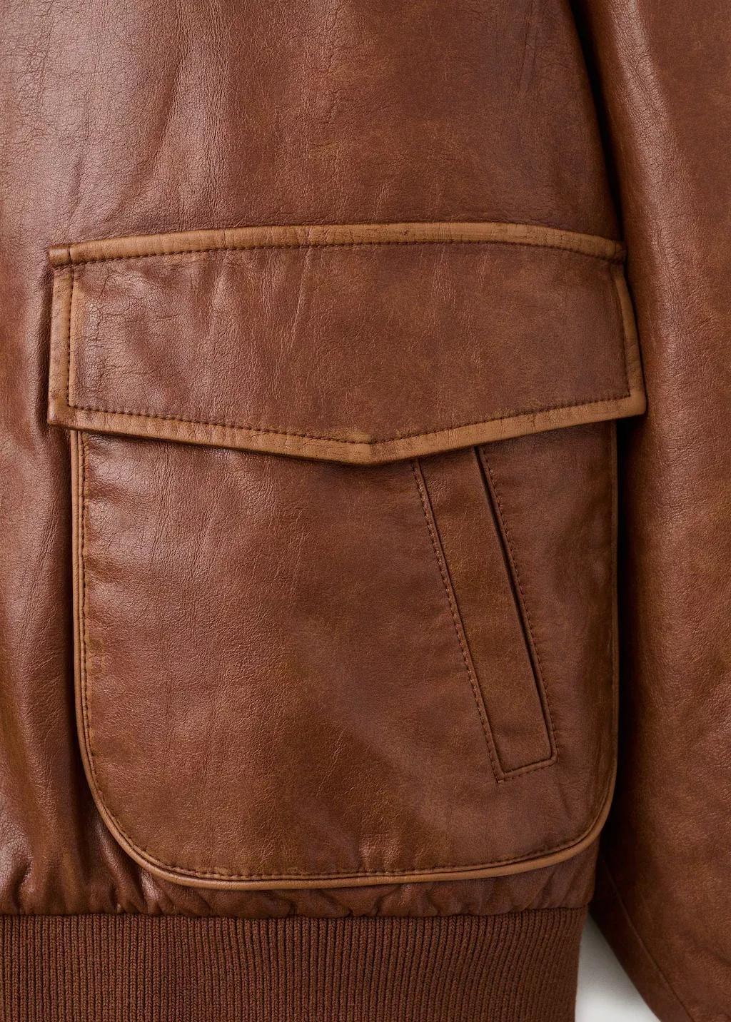 Brown Oversized Jacket With Borg Collar, 0201_30, large image number 11