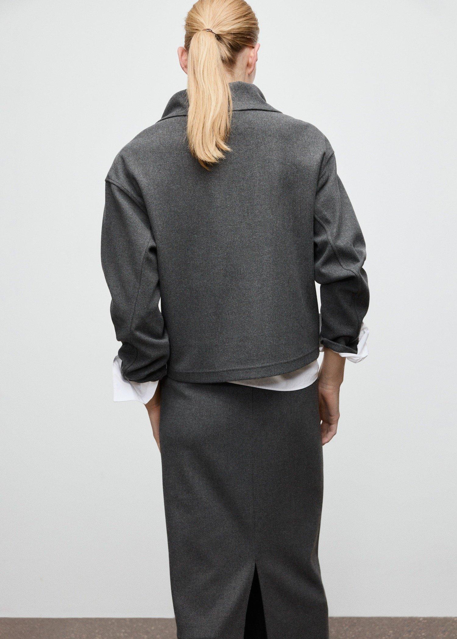 Grey Zip Turtleneck Sweatshirt, 0201_96, large image number 4