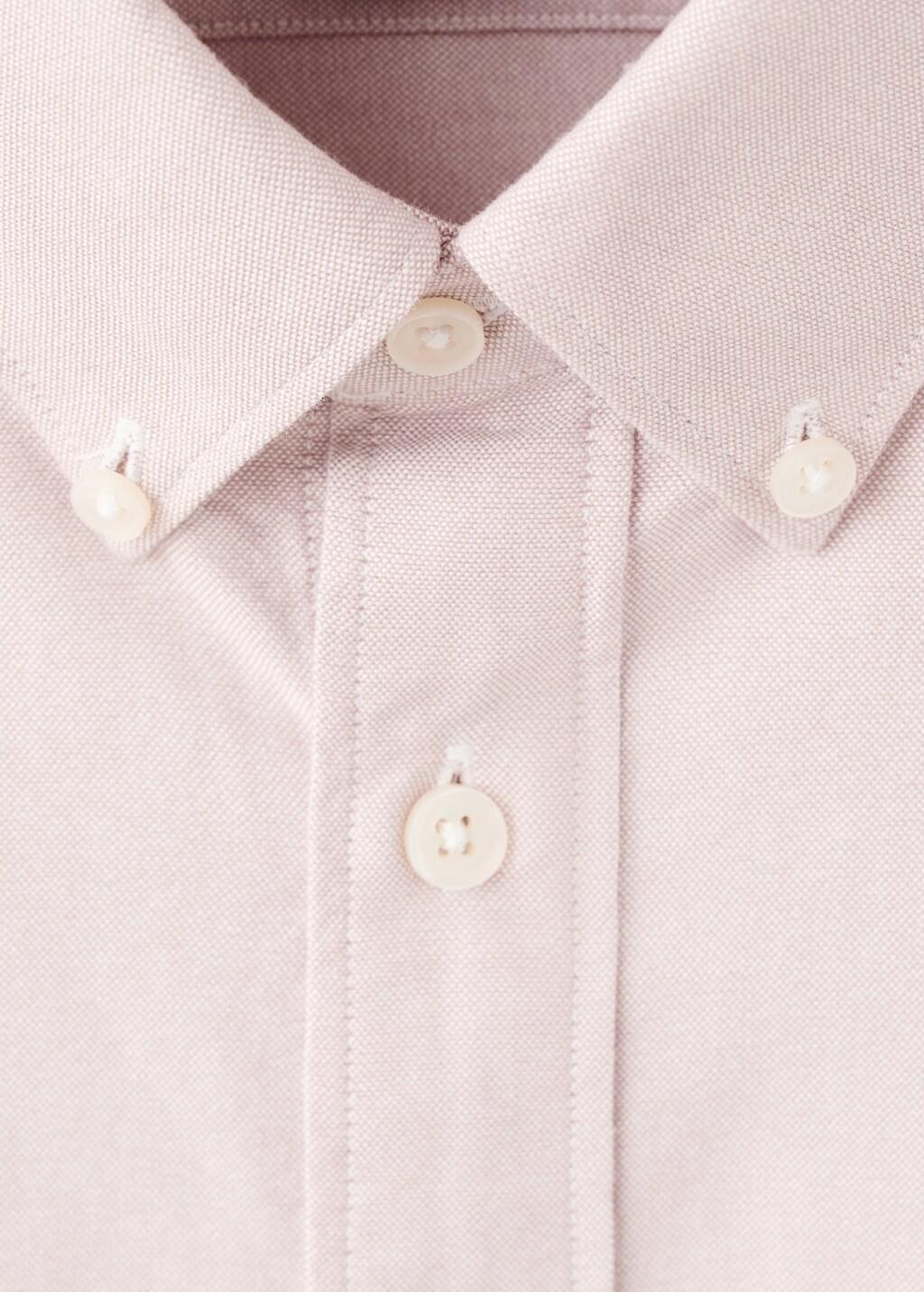 Pink Cotton Oxford Shirt, Light-Pastel Pink, large image number 1