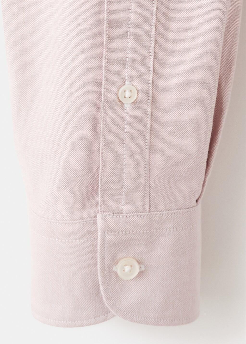 Pink Cotton Oxford Shirt, Light-Pastel Pink, large image number 5