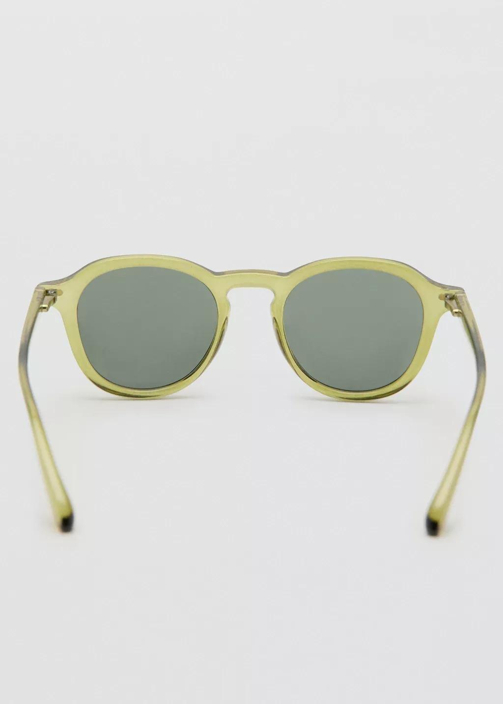 BEIGE - KHAKI Semi-transparent frame sunglasses, Beige - Khaki, medium