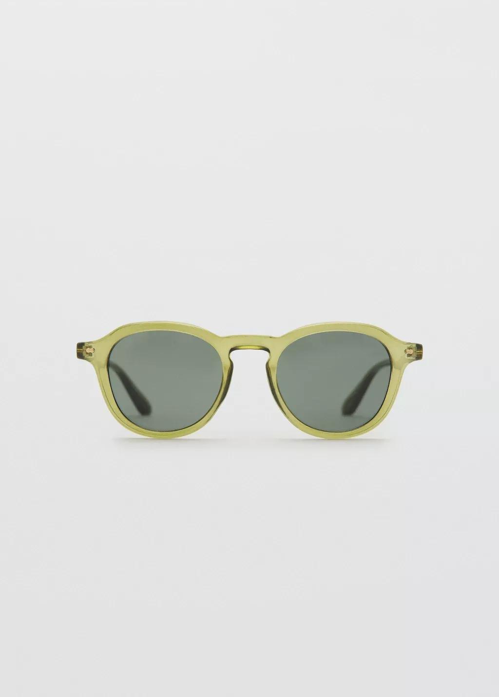 BEIGE - KHAKI Semi-transparent frame sunglasses, Beige - Khaki, large image number 3