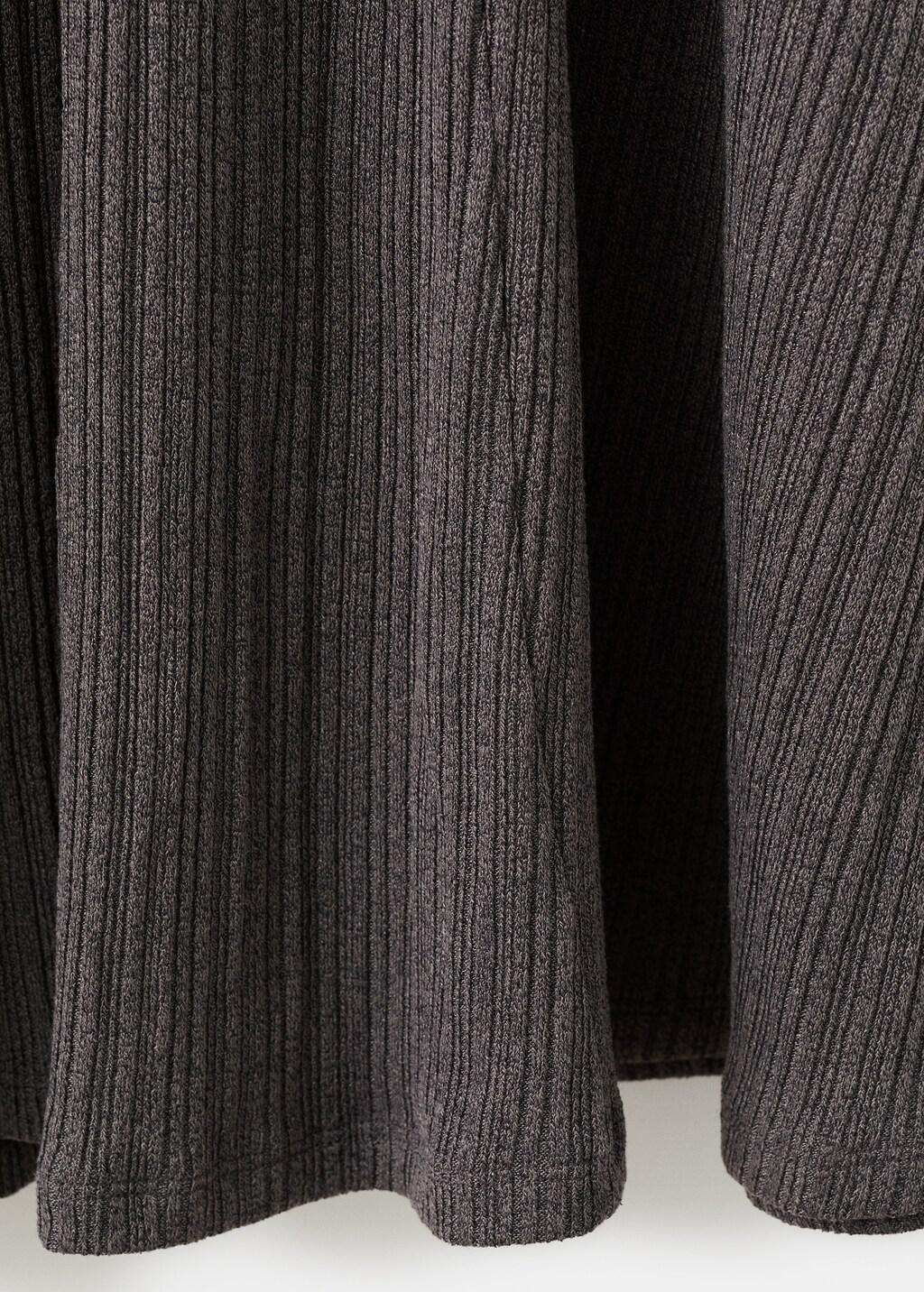 Brown Knitted Dress With Bell Sleeves, Medium Brown, large image number 5