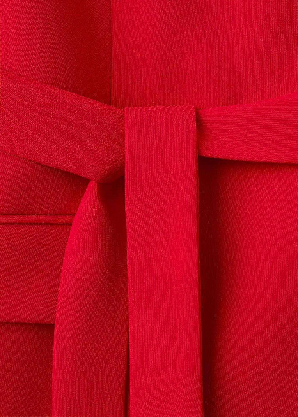 Red Suit Jacket With Scarf, Red, large image number 5