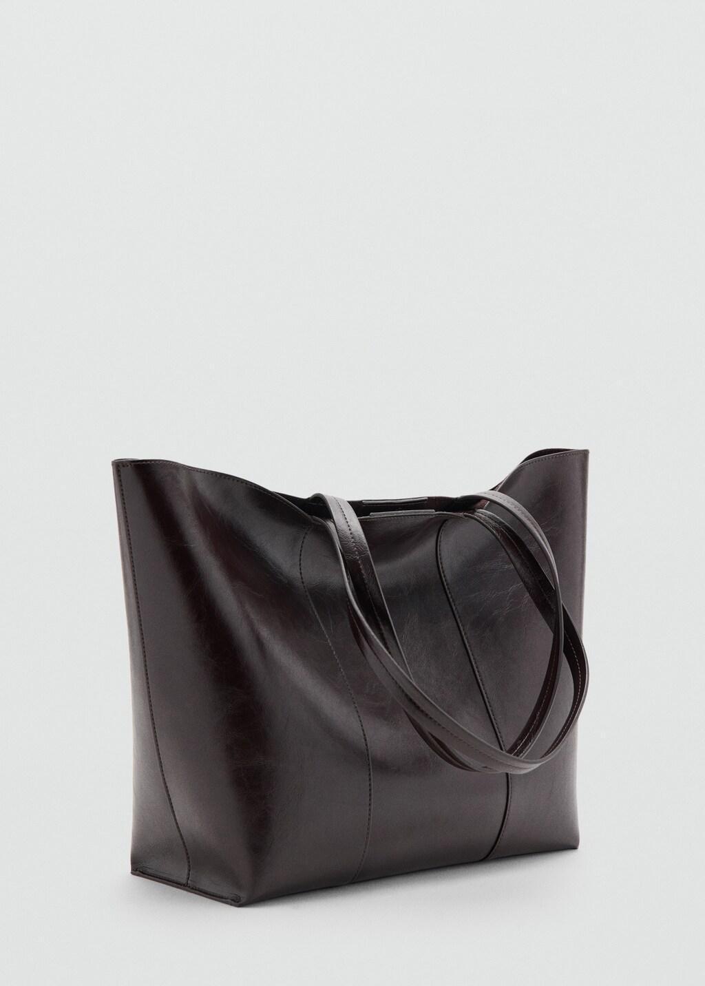 Brown Large Shopper Bag, 0201_32, large image number 1