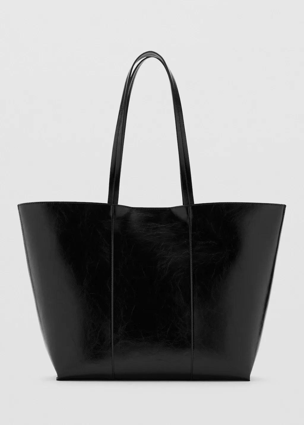 Black Large Shopper Bag, 0201_99, large image number 3