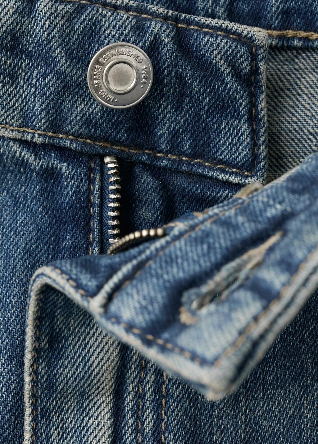 Blue High-Waisted Wide Leg Jeans, Open Blue, large image number 5