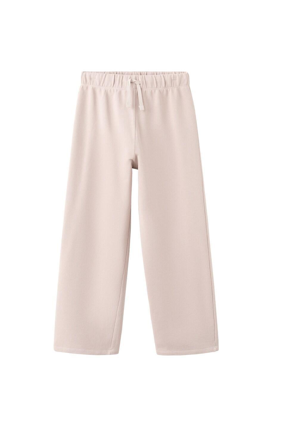 Pink Elastic Waist Trousers, Kids Girl, Pink, large image number 5
