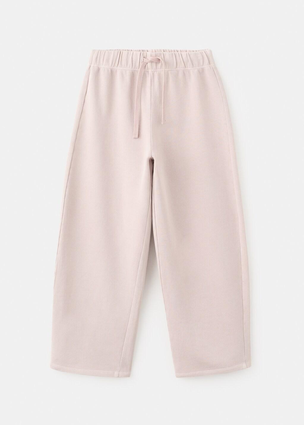 Pink Elastic Waist Trousers, Kids Girl, Pink, large image number 6