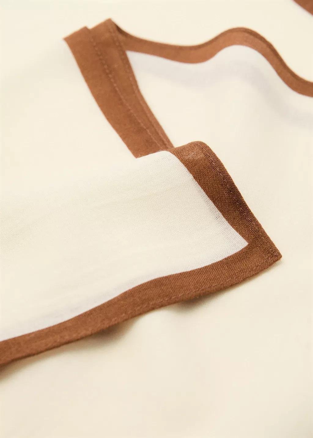 Beige Wool Pocket Square, Light Beige, large image number 0