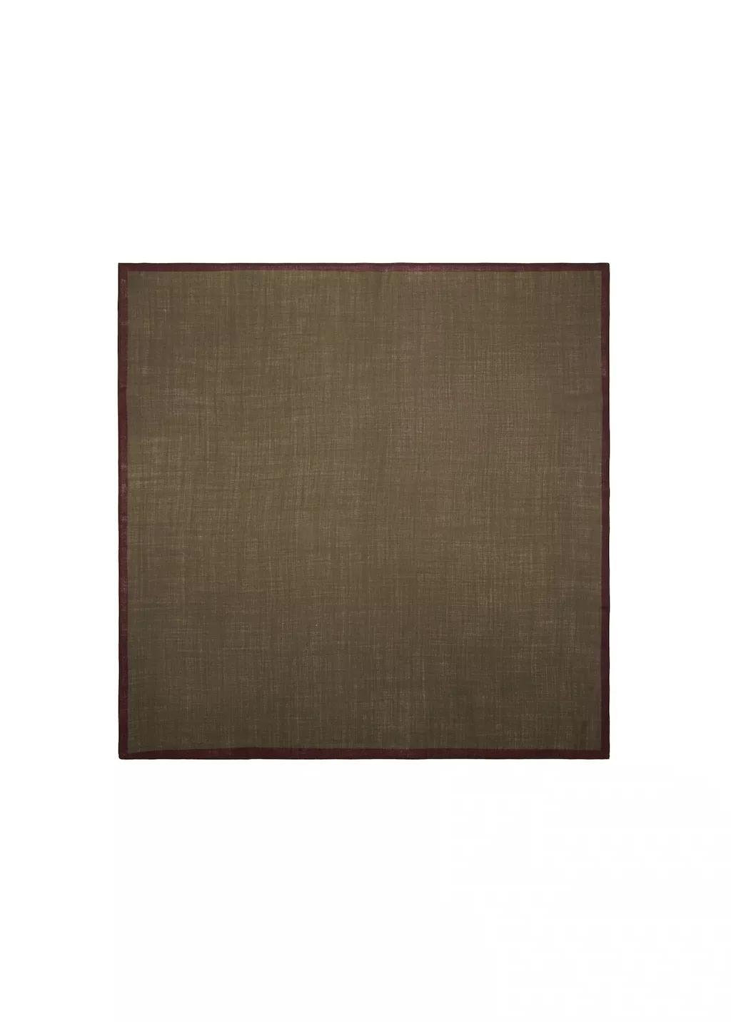 Green Wool Pocket Square, Medium Green, large image number 2