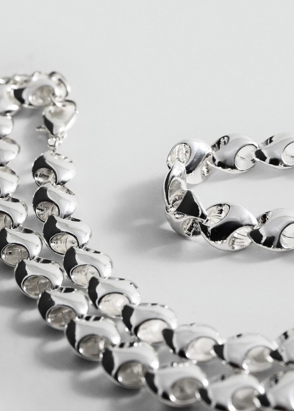 Silver Link Chain Necklace, 0201_PL, large image number 0