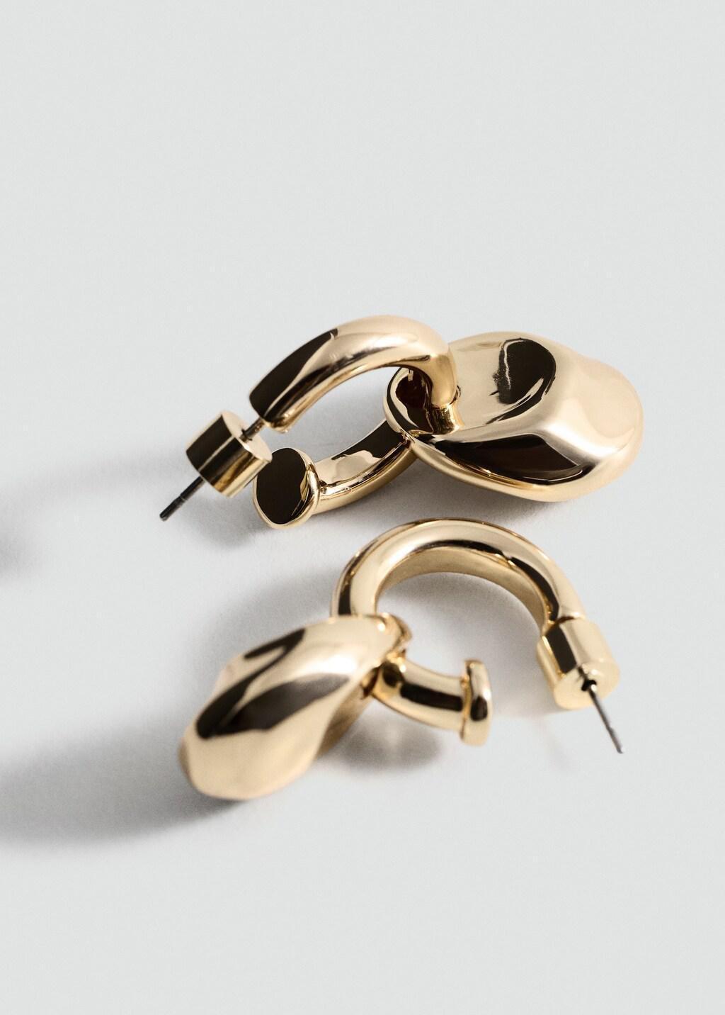 Gold Mixed Hoop Earrings, Gold, large image number 0