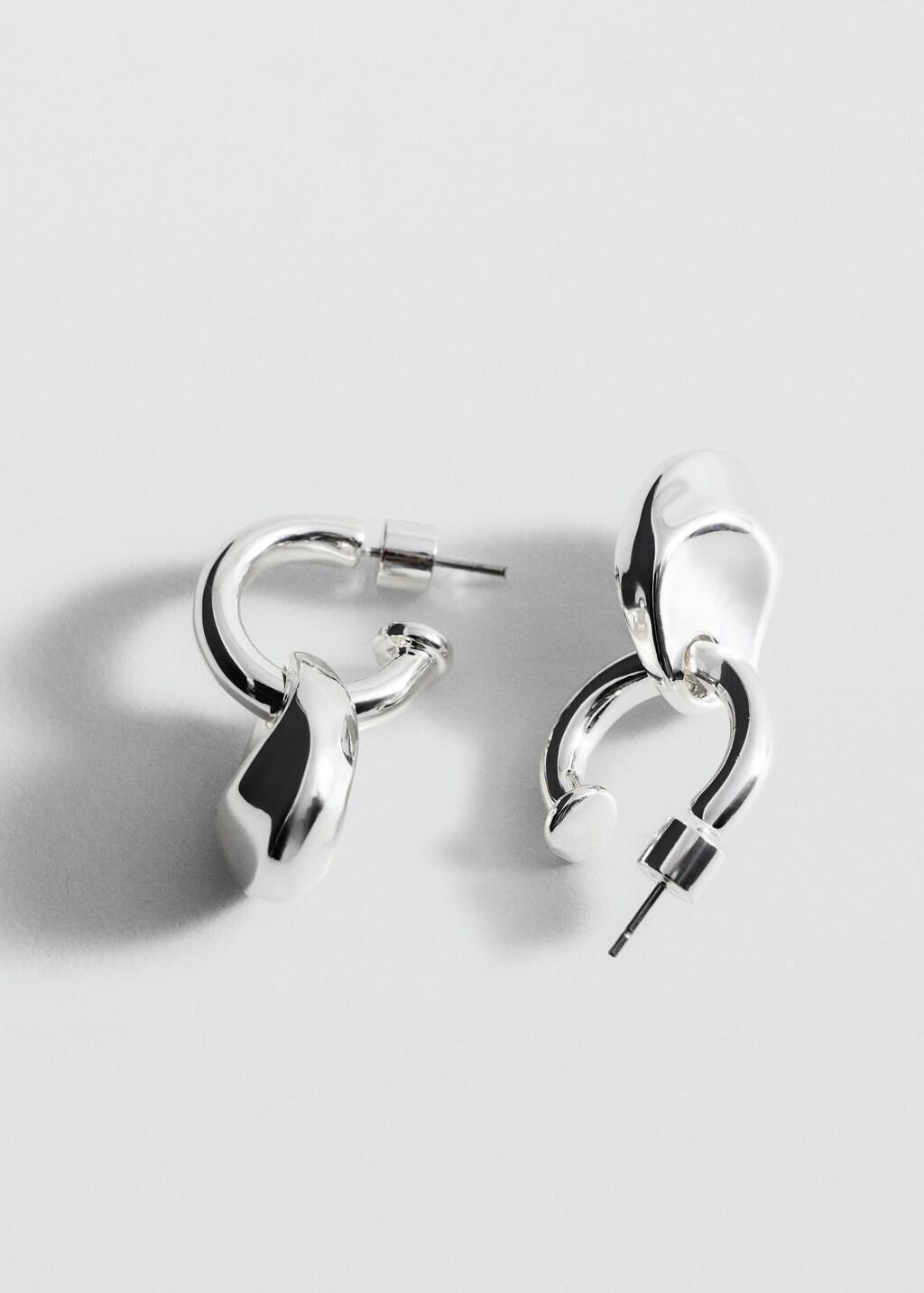 Silver Mixed Hoop Earrings, Silver, large image number 0