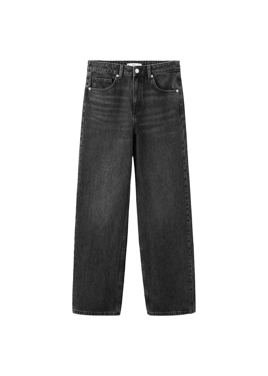 Open Grey Straight Low-Waist Jeans, 0201_TN, large image number 6
