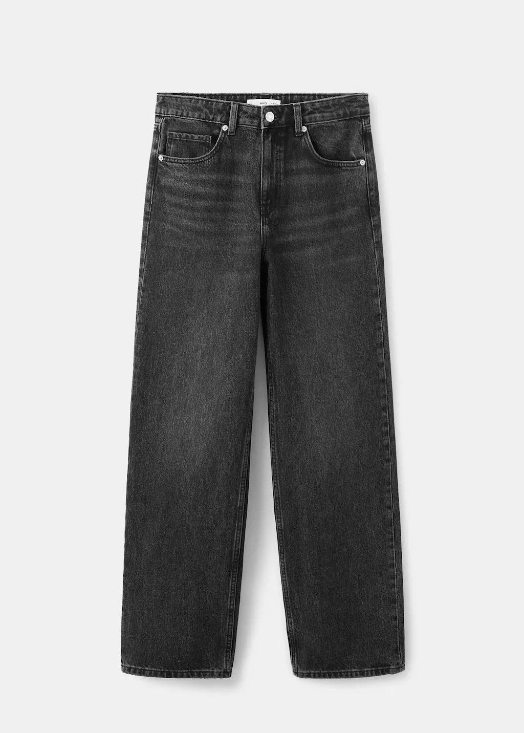 Open Grey Straight Low-Waist Jeans, 0201_TN, large image number 7