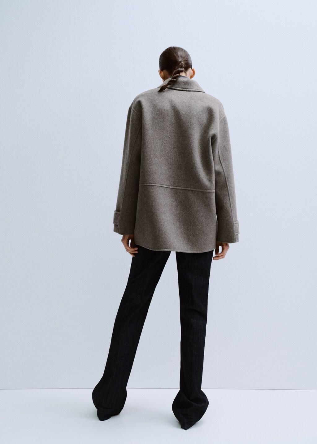 Brown Wool Jacket With Pockets, Medium Brown, large image number 2