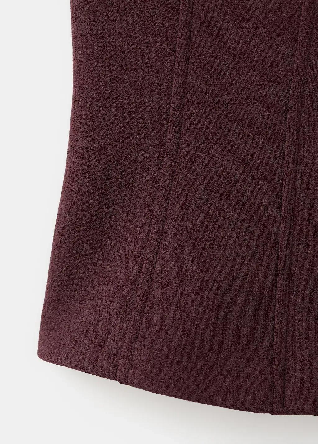 Red Suit Waistcoat With Buttons, 0201_78, large image number 4