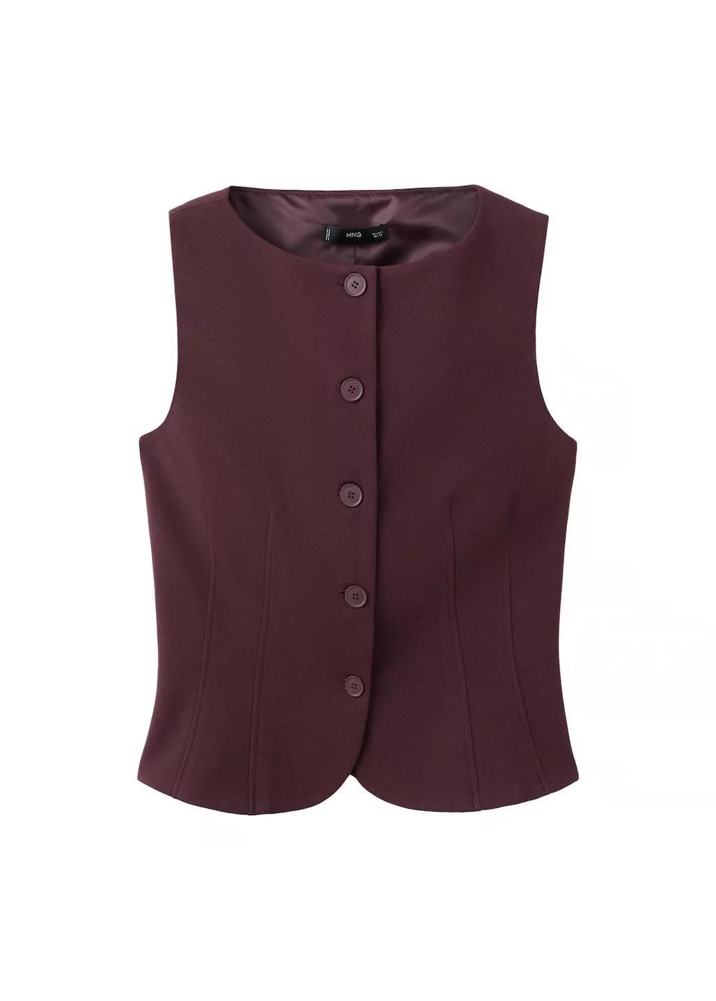 Red Suit Waistcoat With Buttons, 0201_78, large image number 7