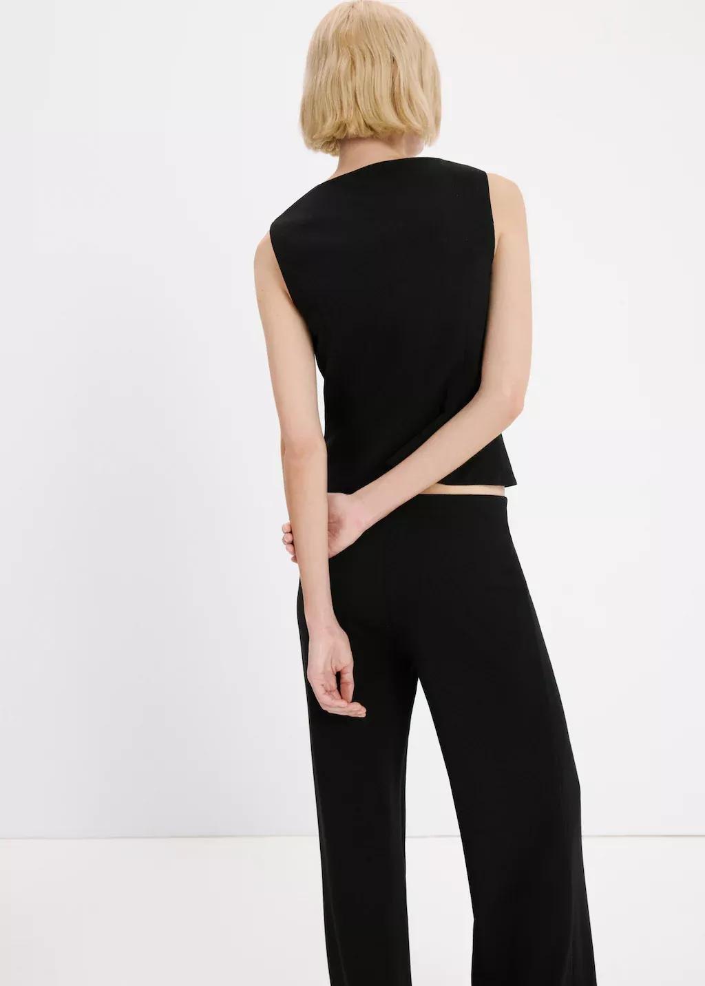 Black Suit Waistcoat With Buttons, 0201_99, medium