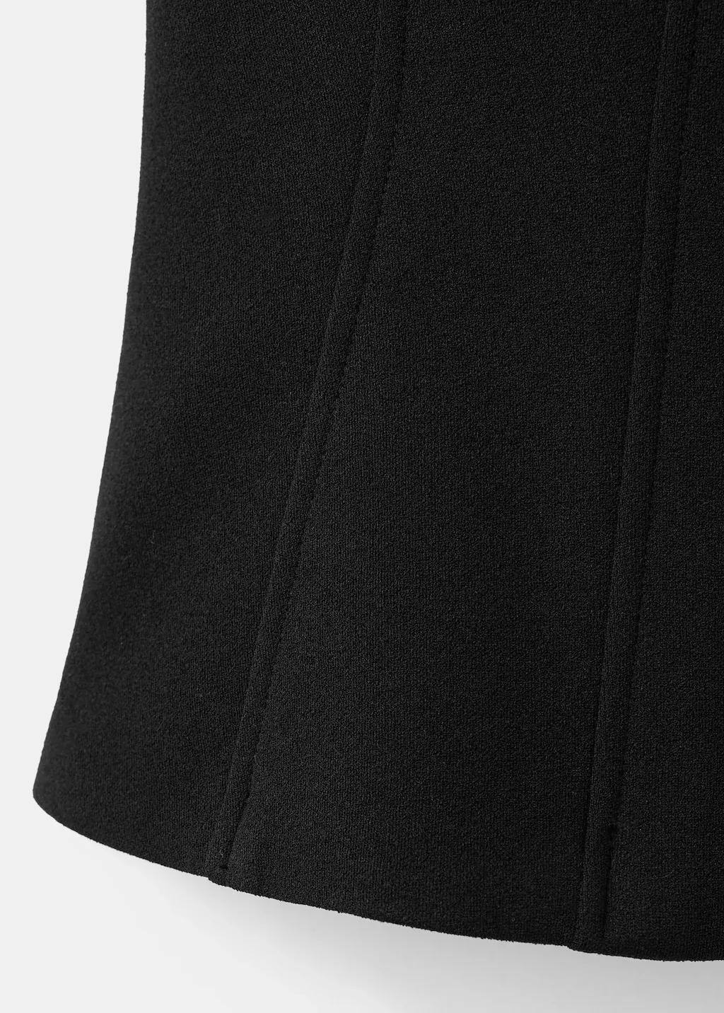 Black Suit Waistcoat With Buttons, 0201_99, large image number 5