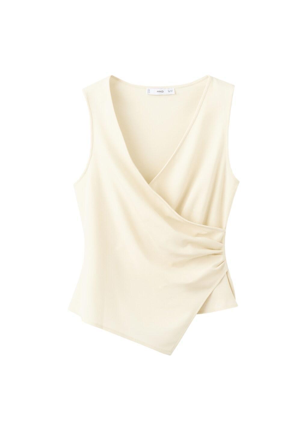 Yellow Asymmetric Crossover Top, Yellow, large image number 6