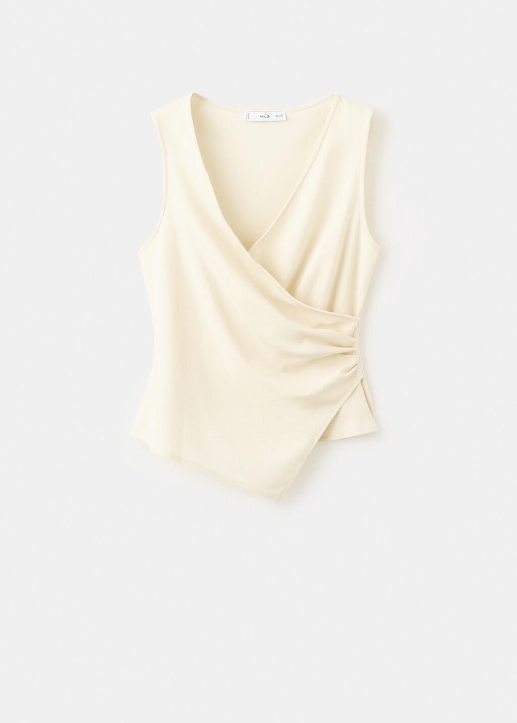 Yellow Asymmetric Crossover Top, Yellow, large image number 7