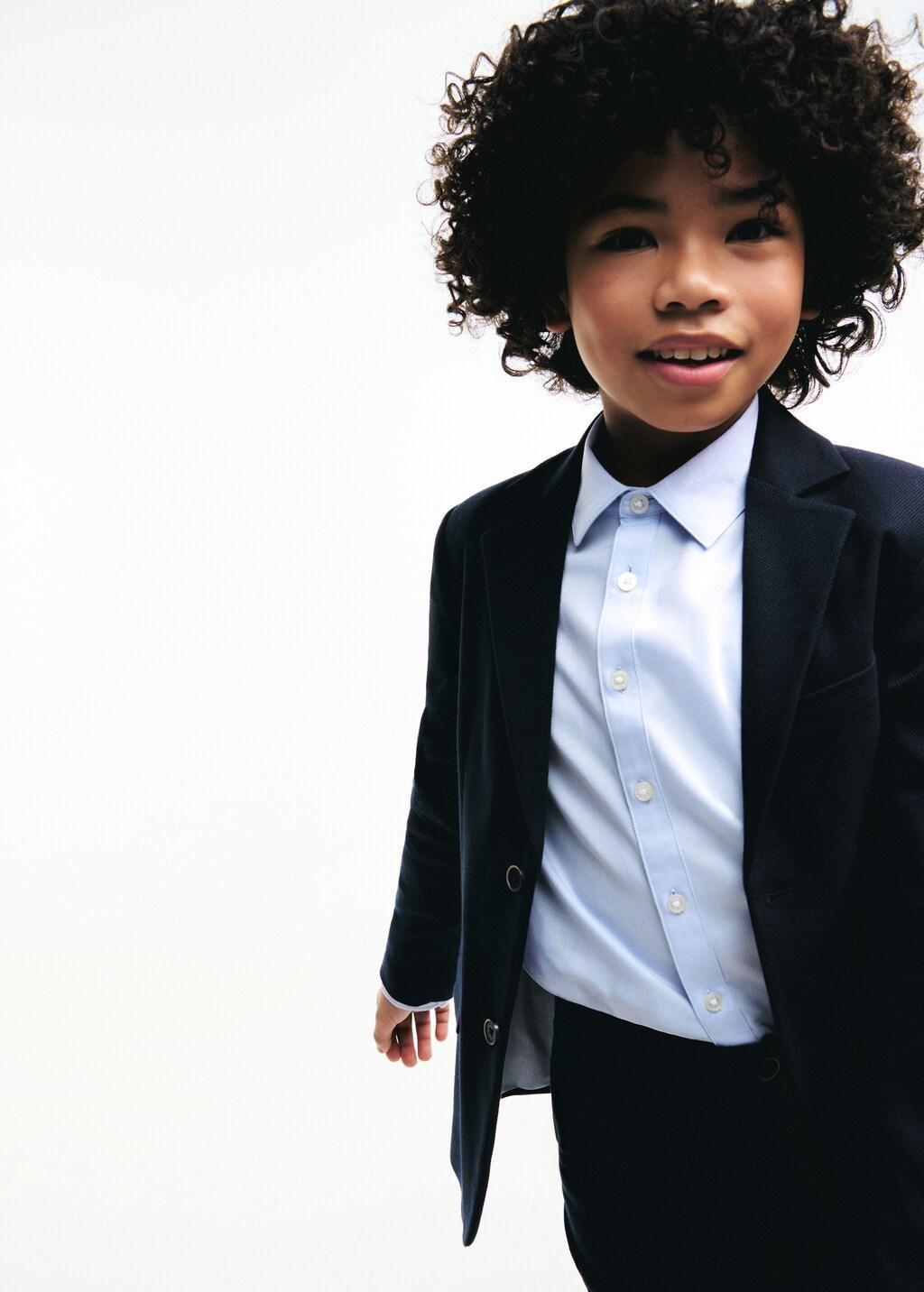 Navy Classic Suit Jacket, Kids Boys, Navy, large image number 3