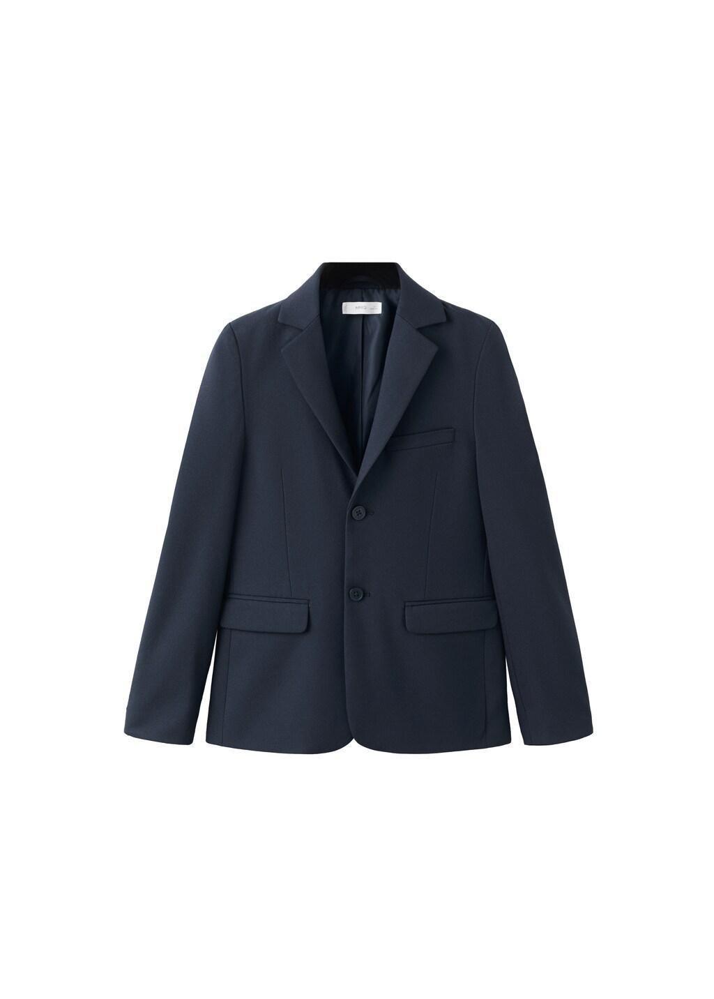 Navy Classic Suit Jacket, Kids Boys, Navy, large image number 7