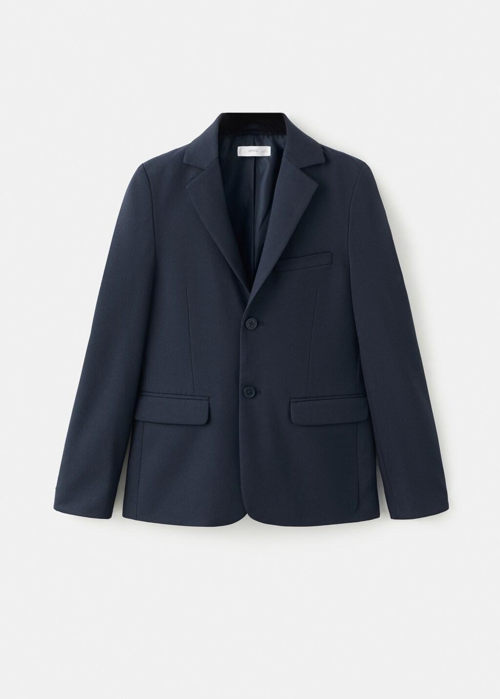 Navy Classic Suit Jacket, Kids Boys, Navy, large image number 8