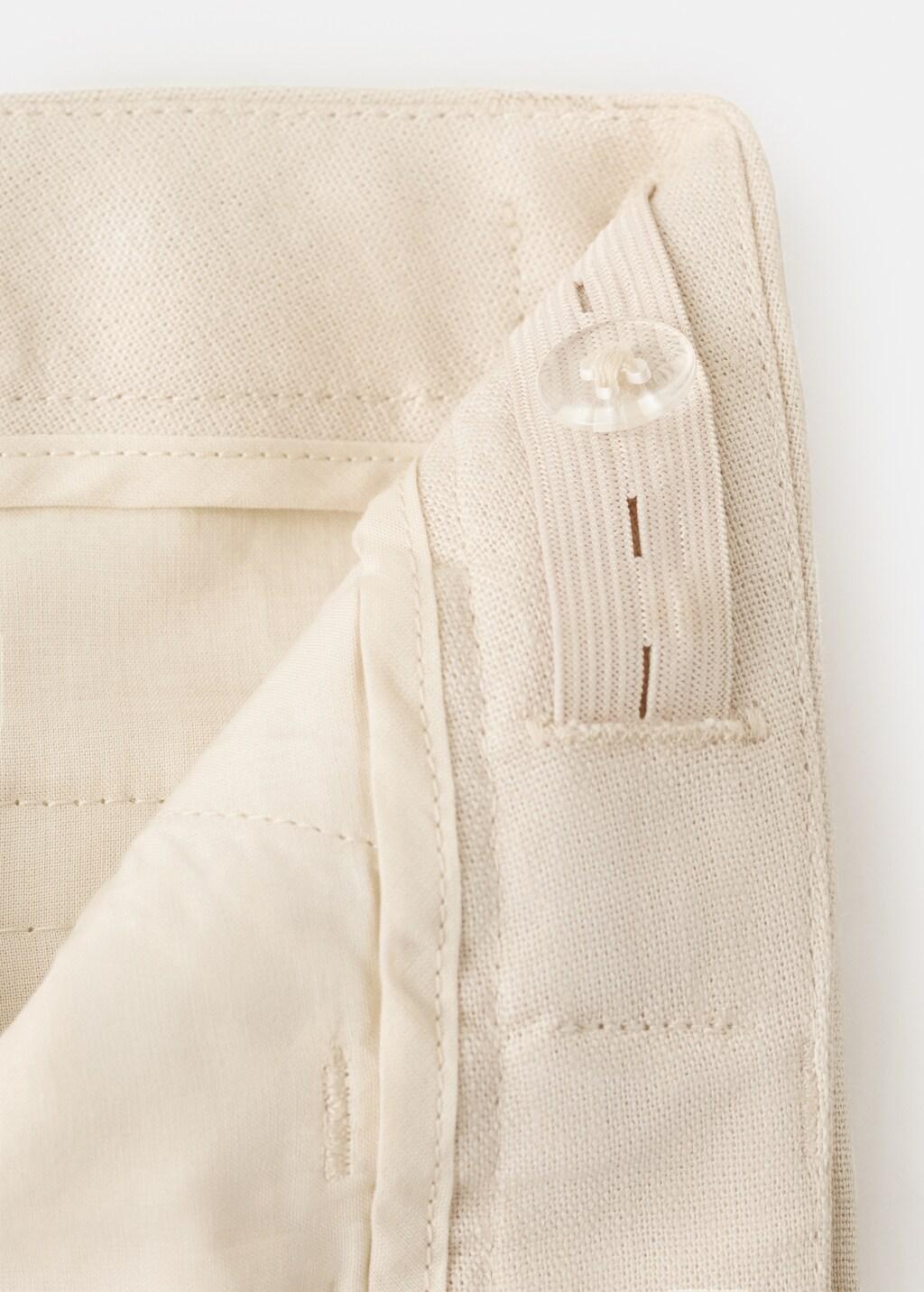 Beige Straight-Fit Suit Trousers, Kids Boys, Light Beige, large image number 3