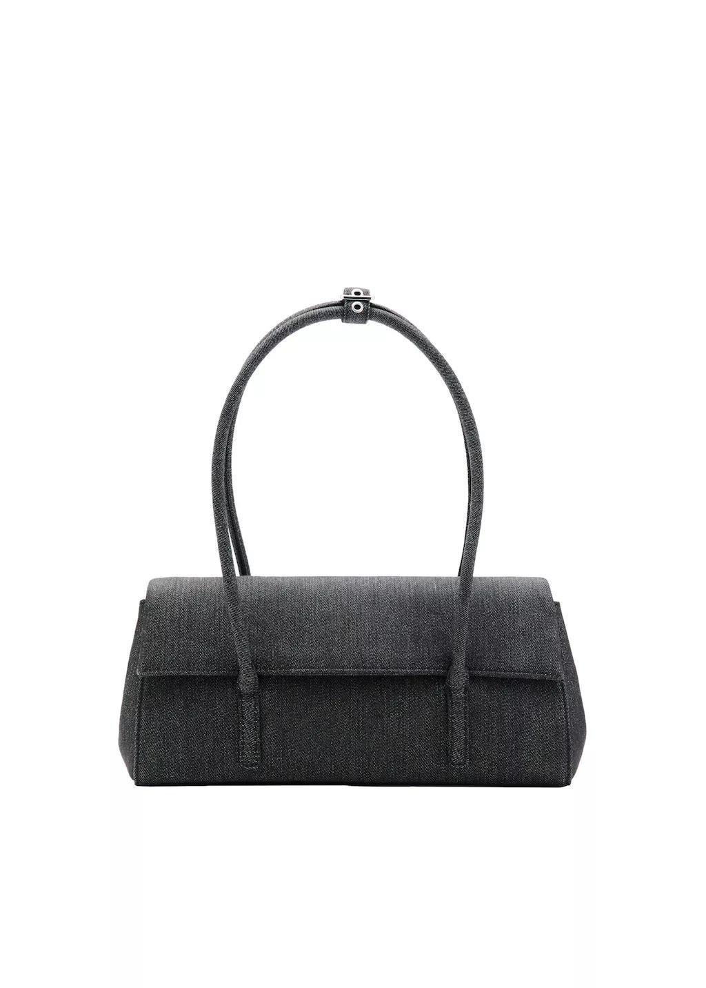 Blue Denim Shoulder Bag, Open Blue, large image number 3