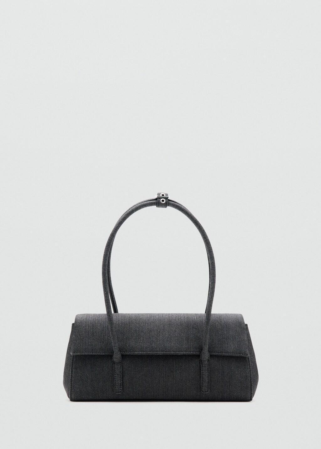 Blue Denim Shoulder Bag, Open Blue, large image number 4