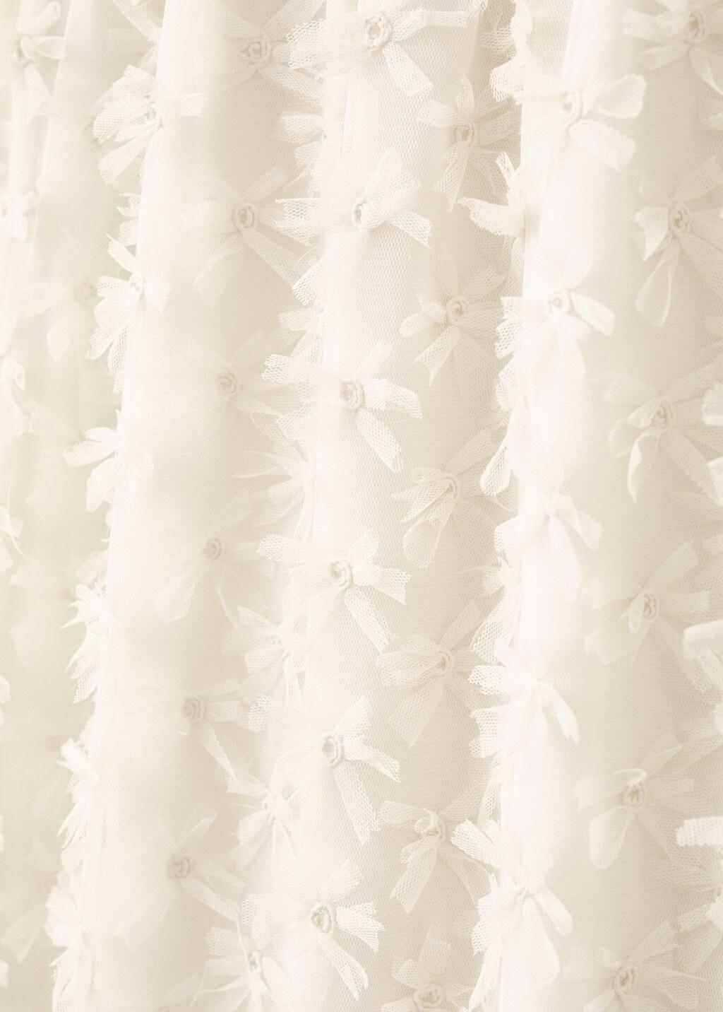 White Tulle Midi Skirt, Kids Girl, Natural White, large image number 3