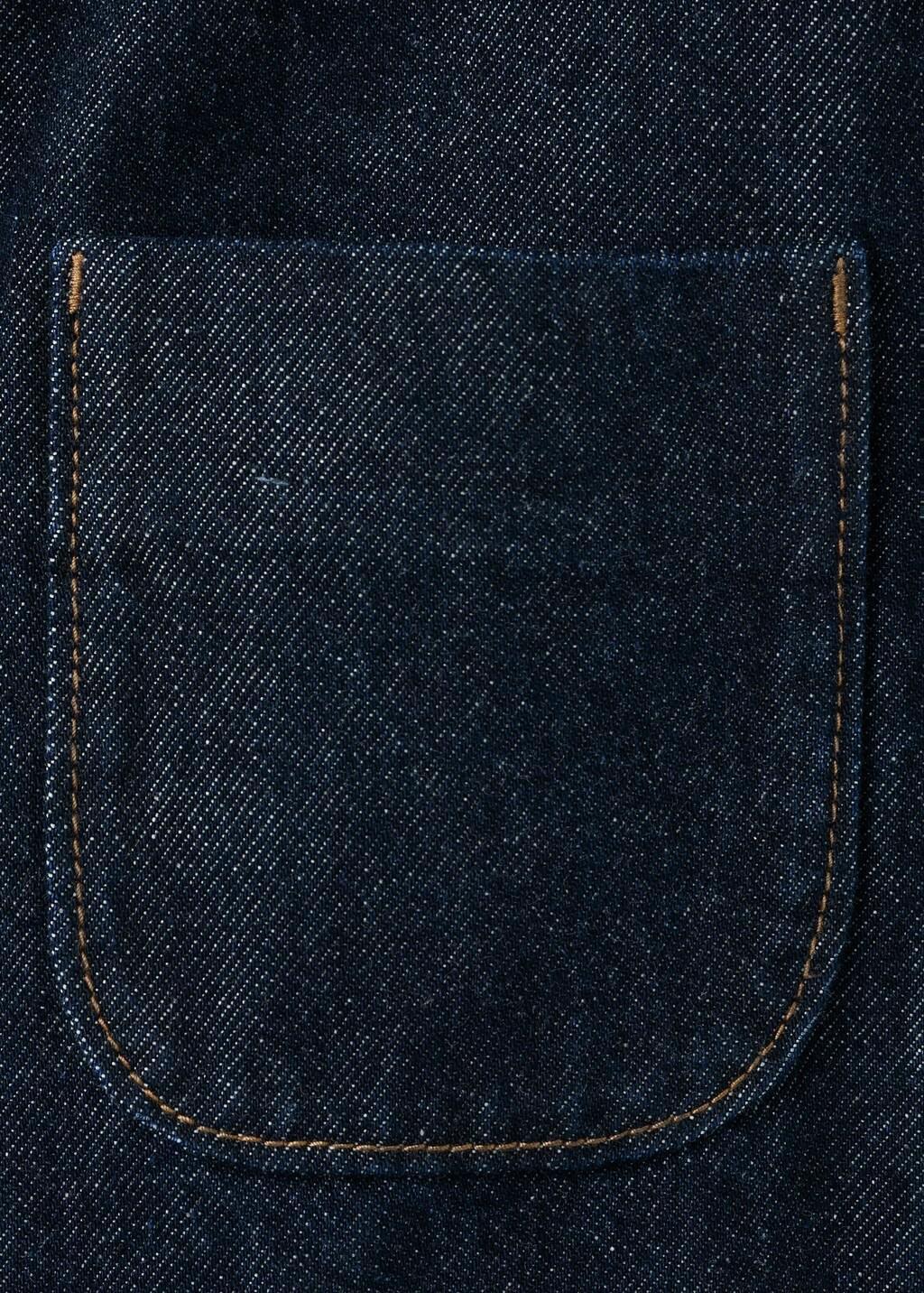 Blue Fitted Denim Jacket With Pockets, Open Blue, large image number 4