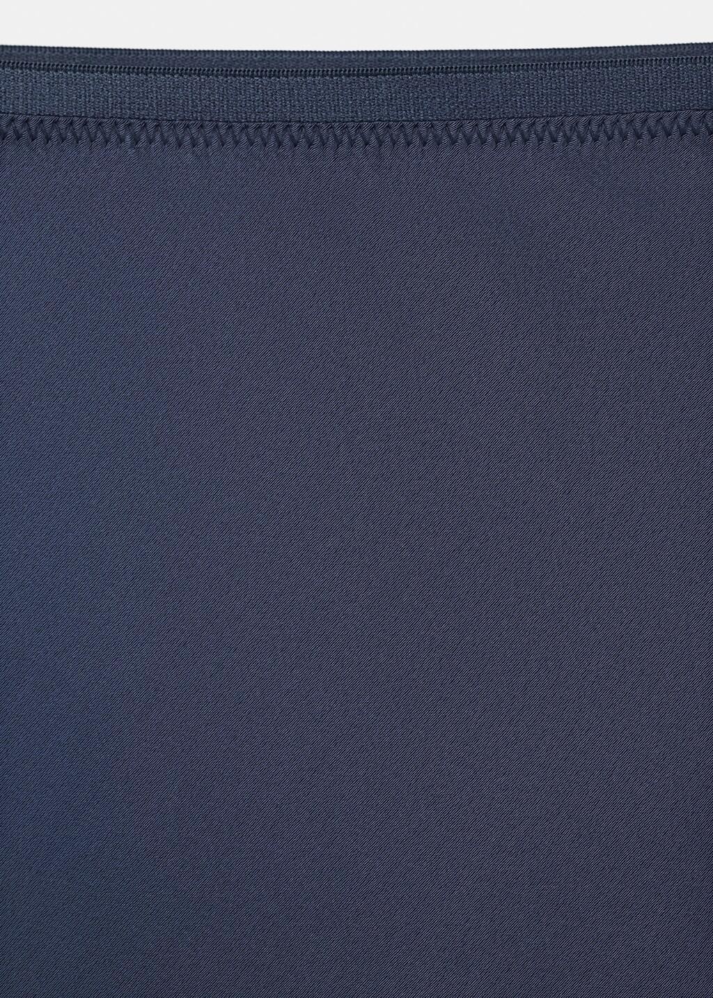 Blue Satin Long Skirt, Dark Blue, large image number 1