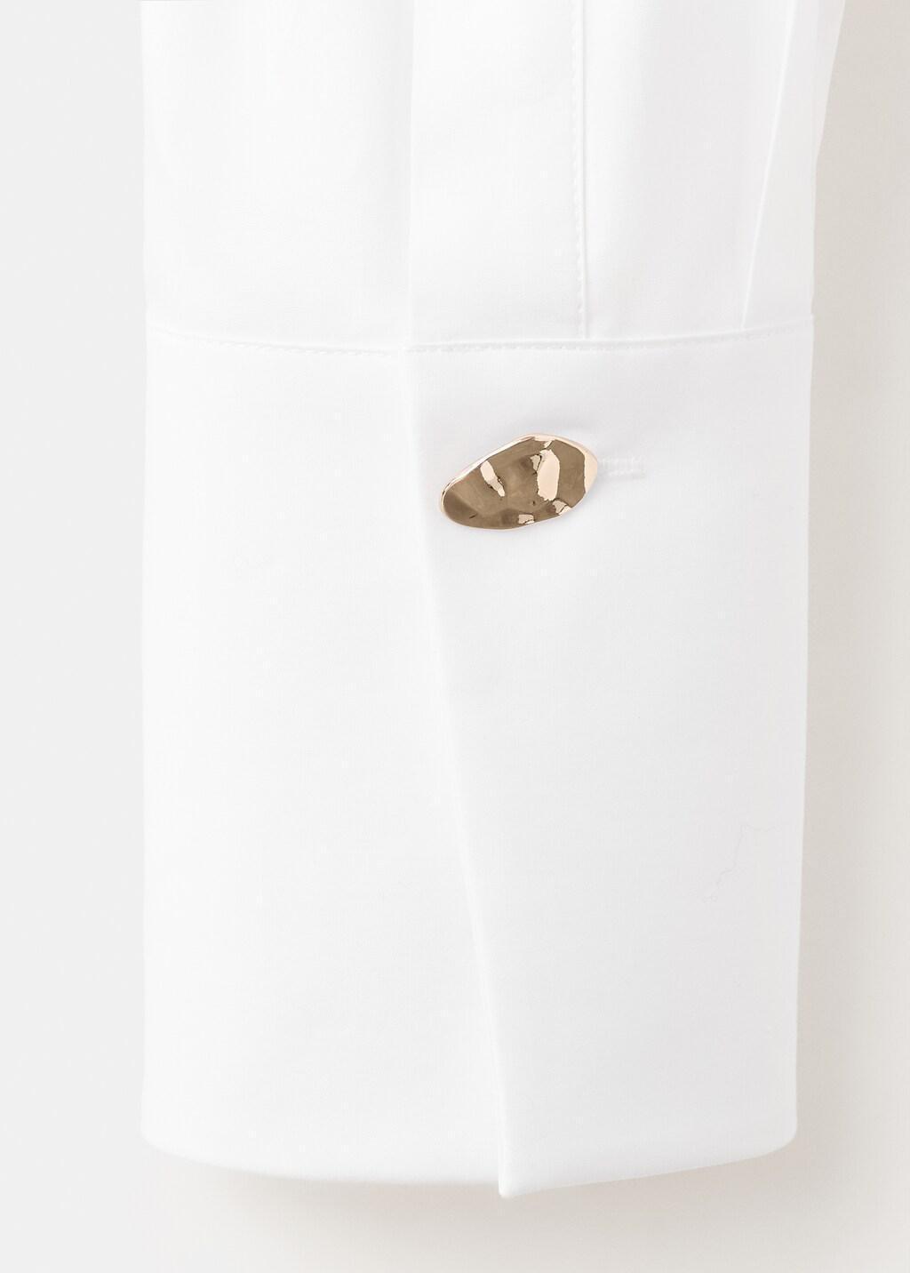 White Oversize Cotton Shirt, 0201_01, large image number 4