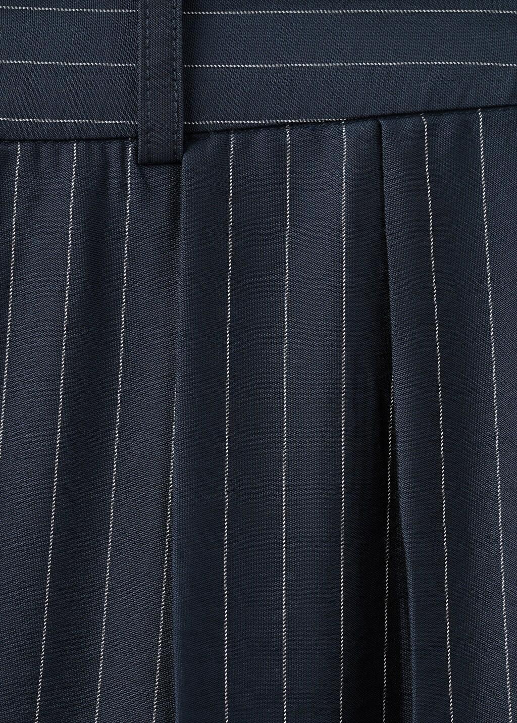 NAVY Pinstripe wide leg trousers, Navy, large image number 5