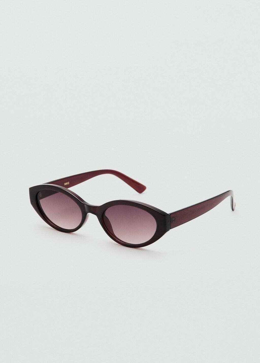 Brown Resin Frame Sunglasses, Brown, medium