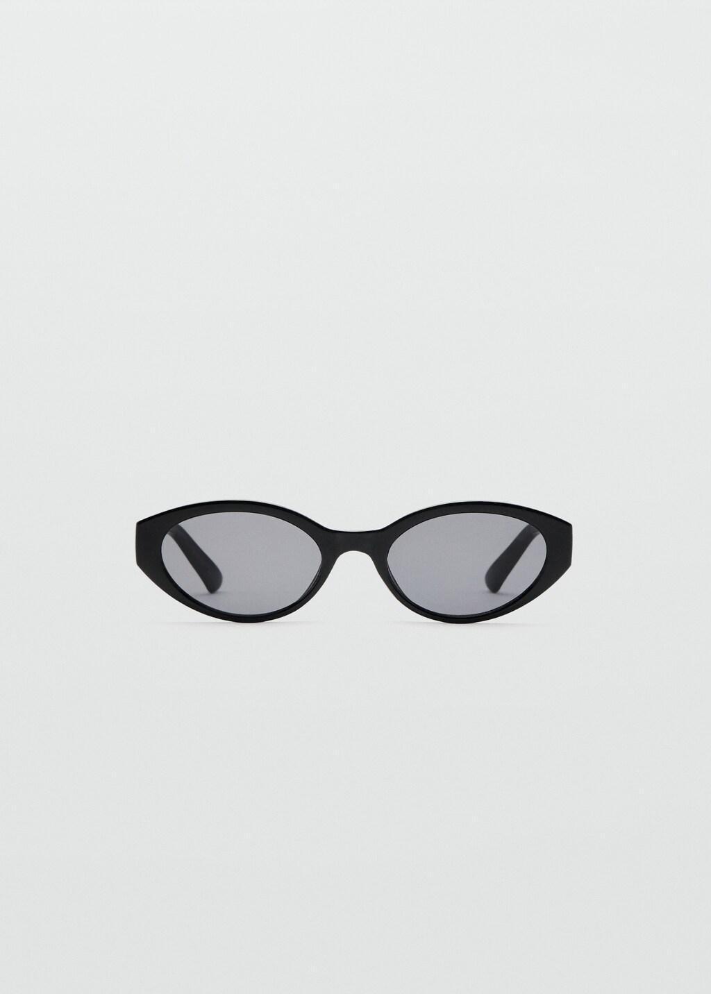 Black Resin Frame Sunglasses, Black, large image number 4