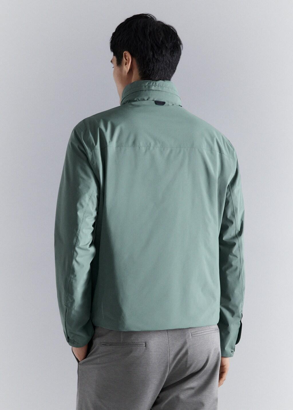 Navy Packable Water-Repellent Jacket With Thermore Technology, Dark Green, large image number 2