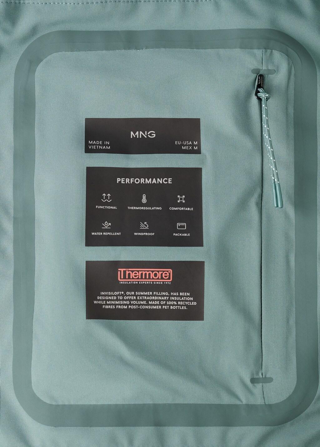 Navy Packable Water-Repellent Jacket With Thermore Technology, Dark Green, large image number 5