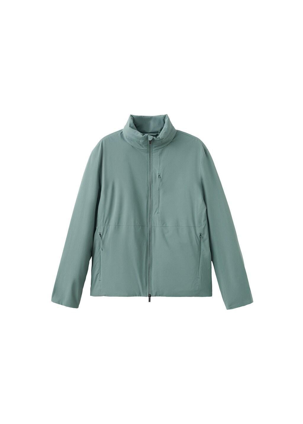 Navy Packable Water-Repellent Jacket With Thermore Technology, Dark Green, large image number 7